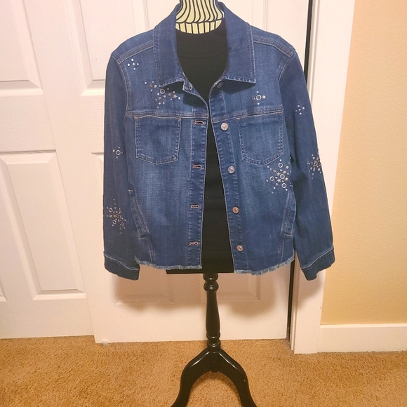 Chico's American Star denim jacket - Picture 2 of 9